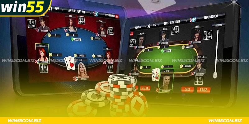 Poker Win55 được mô phỏng từ bản truyền thống